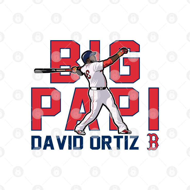 Big Papi David Ortiz Boston Red Sox Cooperstown Player T Shirt Unisex