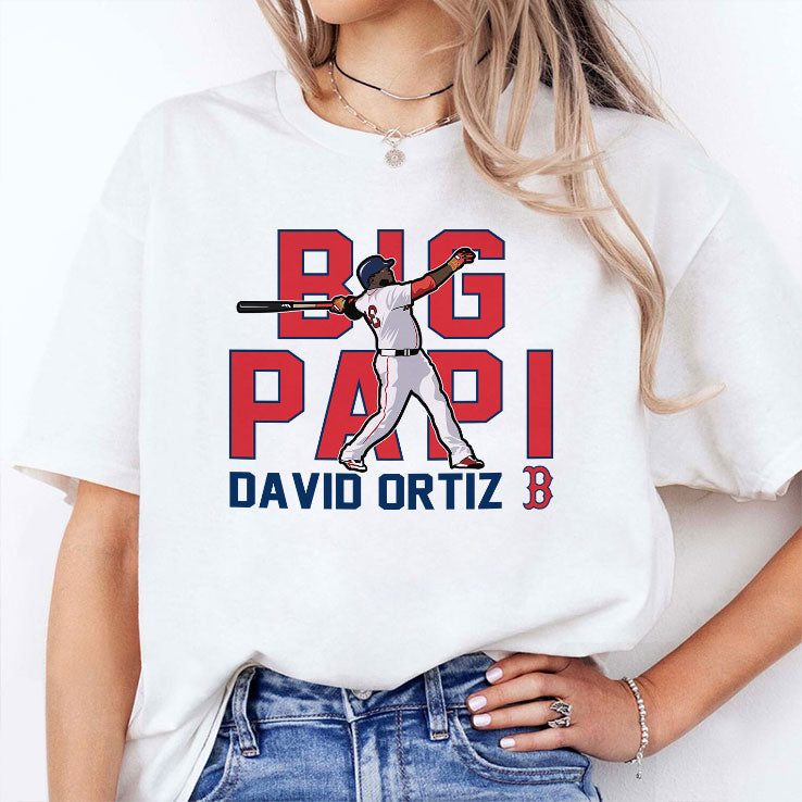 Big Papi David Ortiz Boston Red Sox Cooperstown Player T Shirt Unisex
