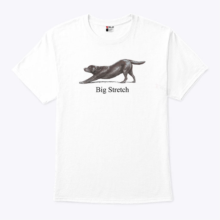Big Stretch Labrador Retriever Stretching T Shirt Unisex