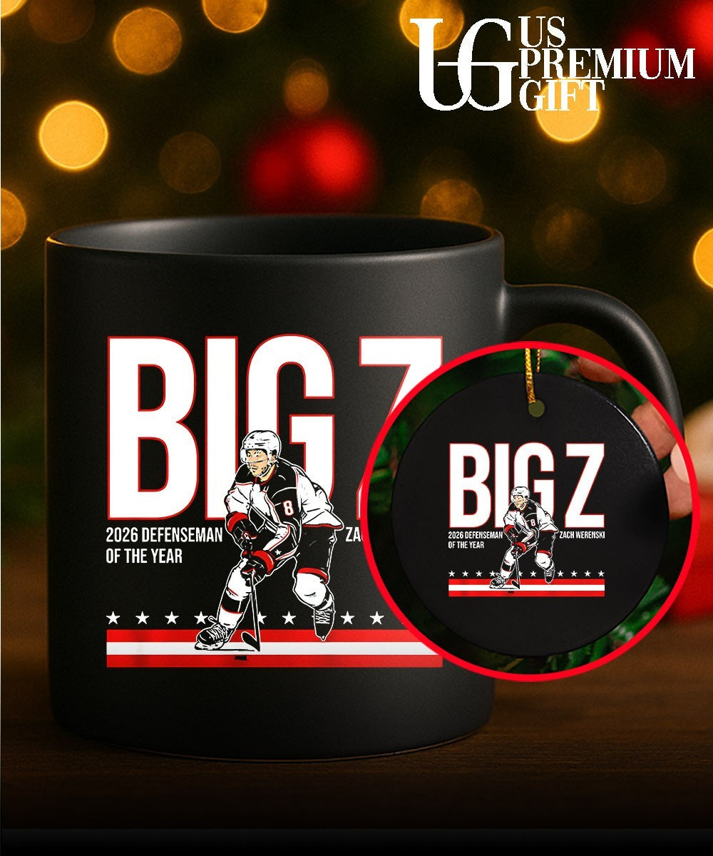 Big Z 2026 Defenseman of the Year Zach Werenski Columbus Blue Jackets hockey shirt Unisex