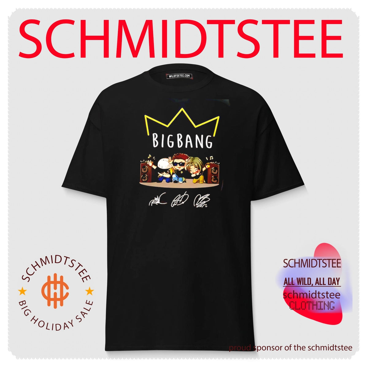 Bigbang 2026 World Tour caricature signatures shirt Unisex