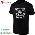 Biker dad like a normal dad only coole shirt Unisex