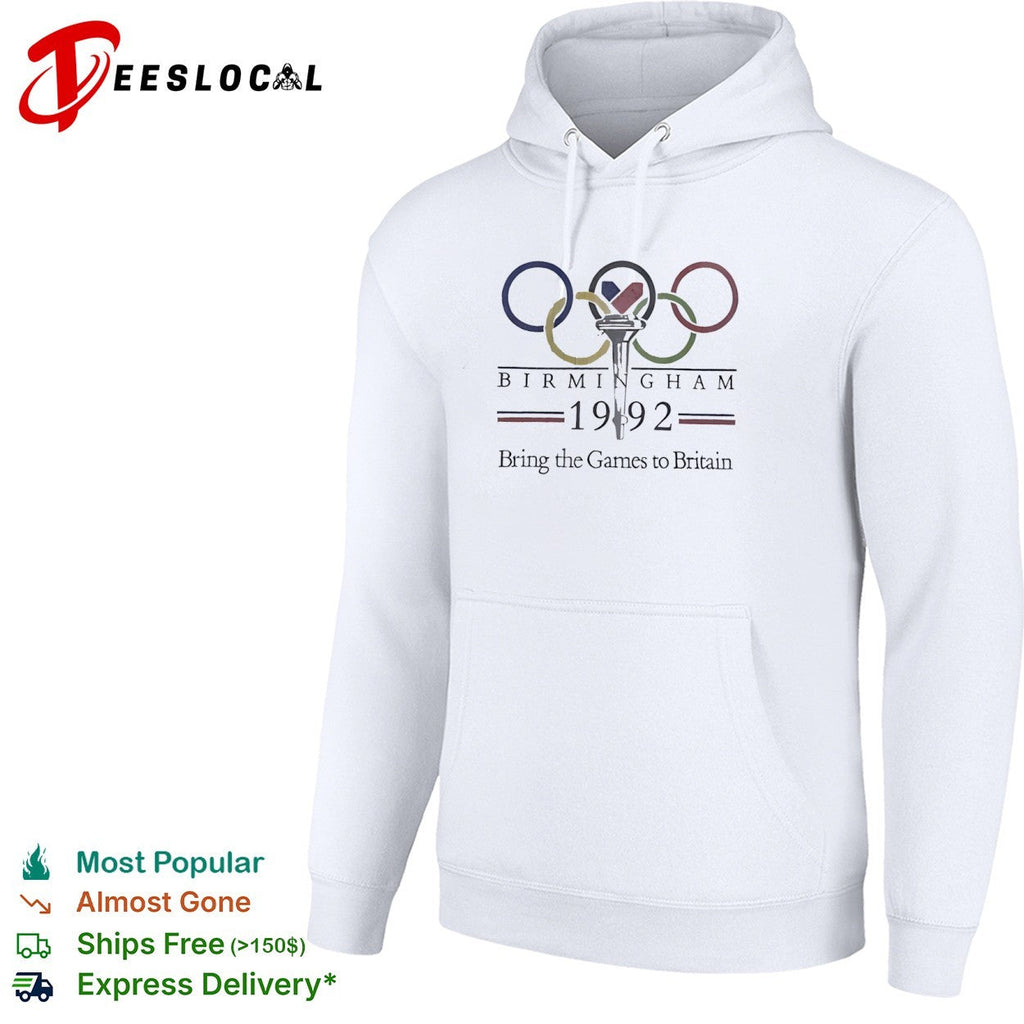 Birmingham 1992 Bring the Games to Britain Olympic Torch Logo Birmingham 1992 shirt Unisex