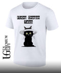 Black Cat hat flying Dragon tales shirt Unisex