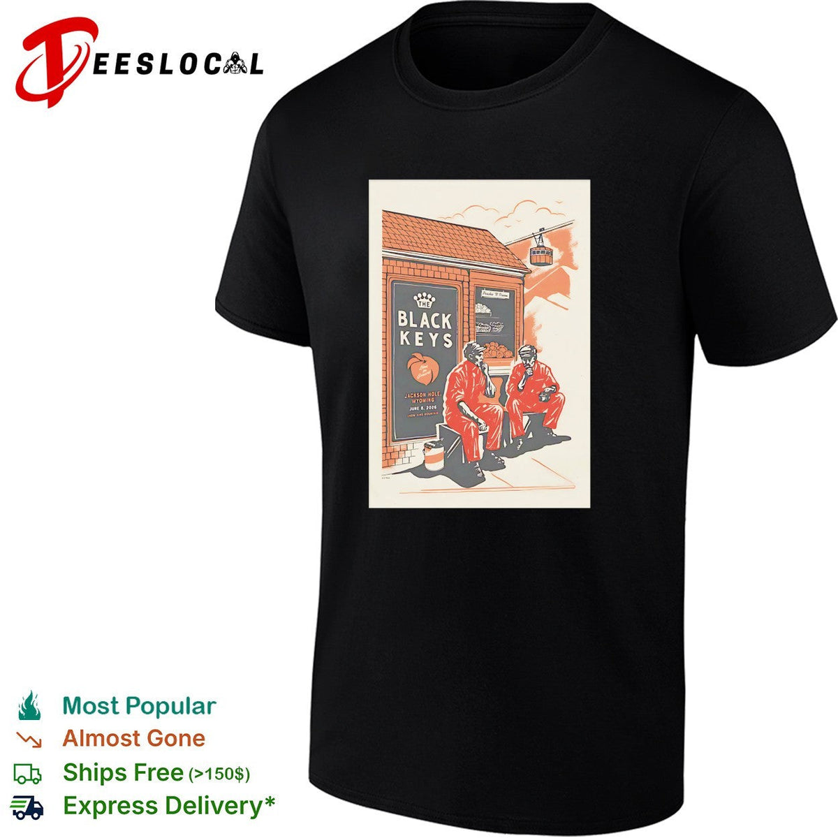 Black Keys concert poster shirt Unisex
