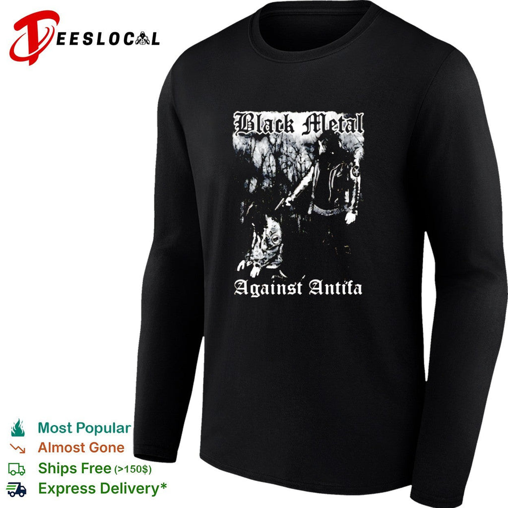 Black Metal Against Antifa music band shirt Unisex