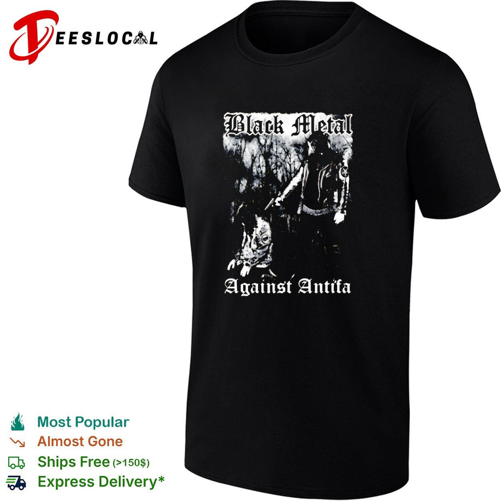 Black Metal Against Antifa music band shirt Unisex