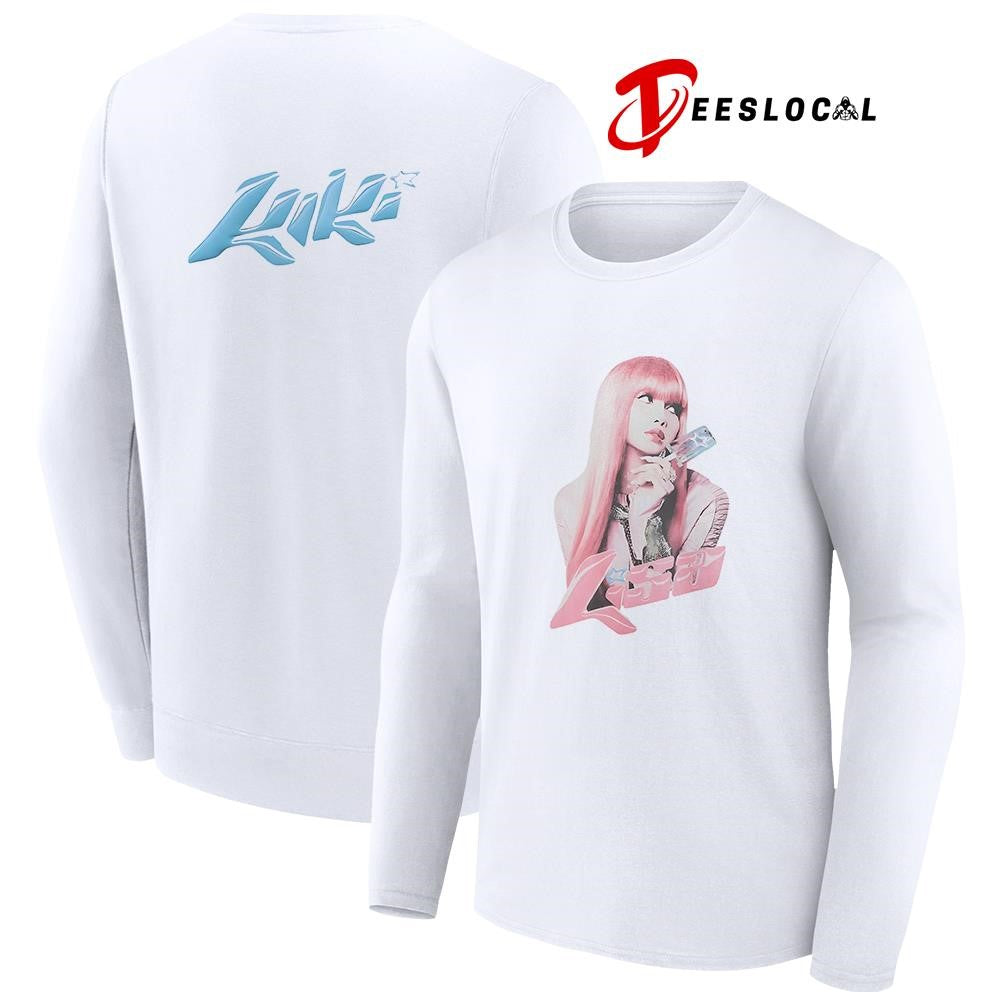 Black Pink Lisa Kiki portrait graphic shirt Unisex