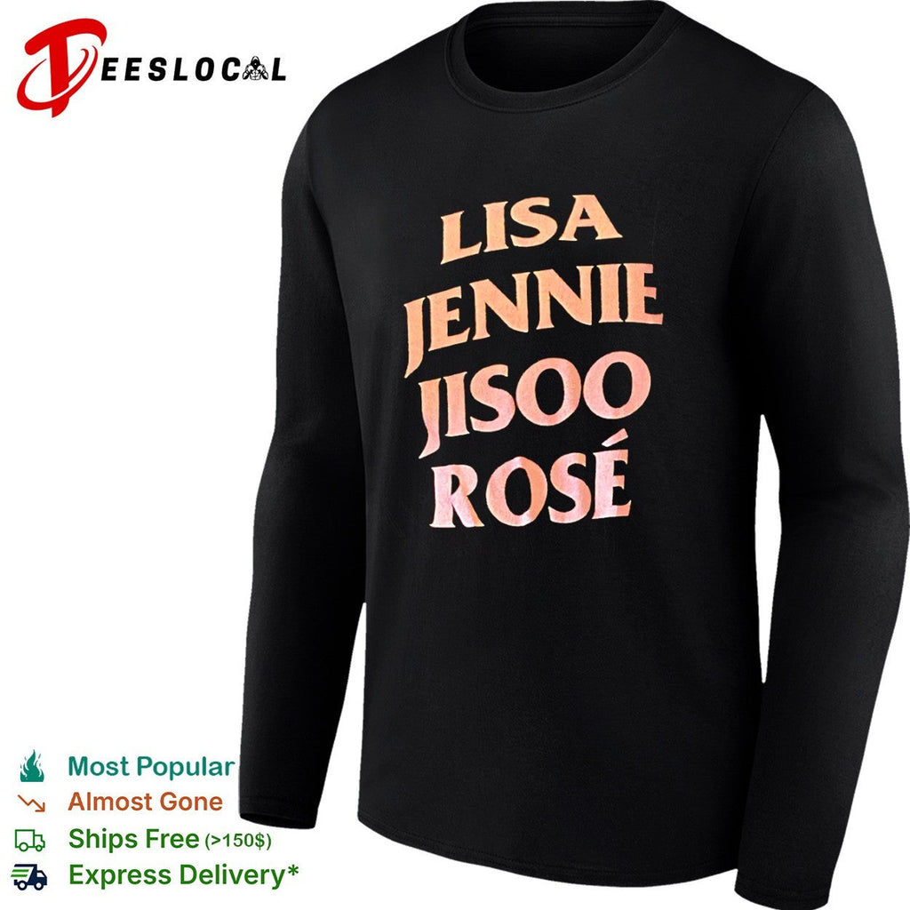 Blackpink Lisa Jennie Jisoo Rose Shirt Unisex