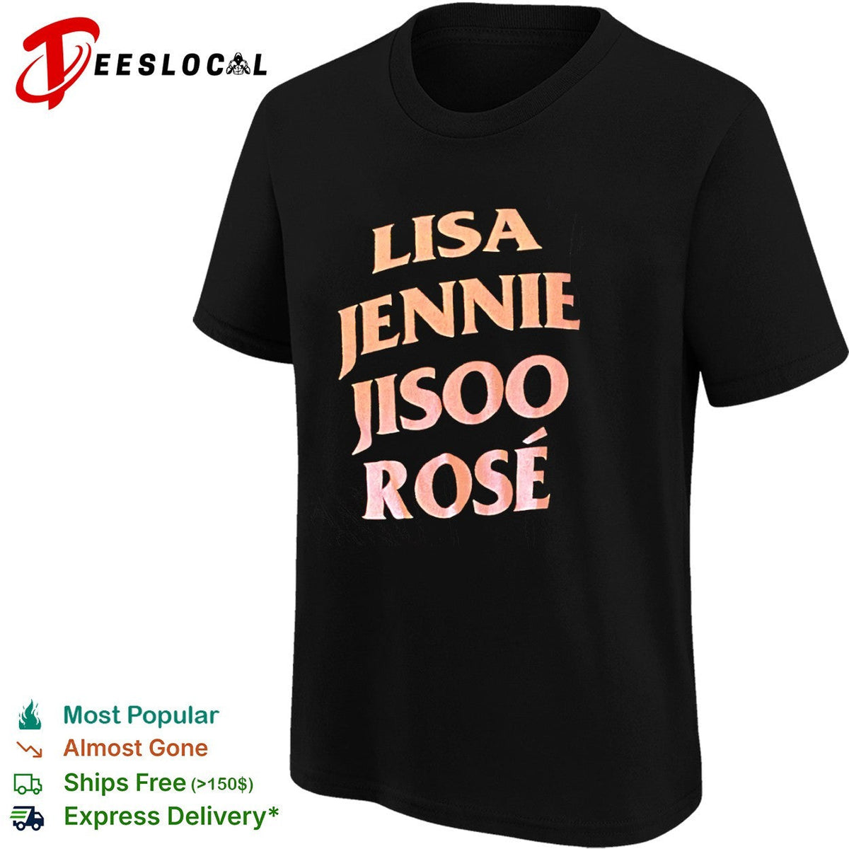 Blackpink Lisa Jennie Jisoo Rose Shirt Unisex