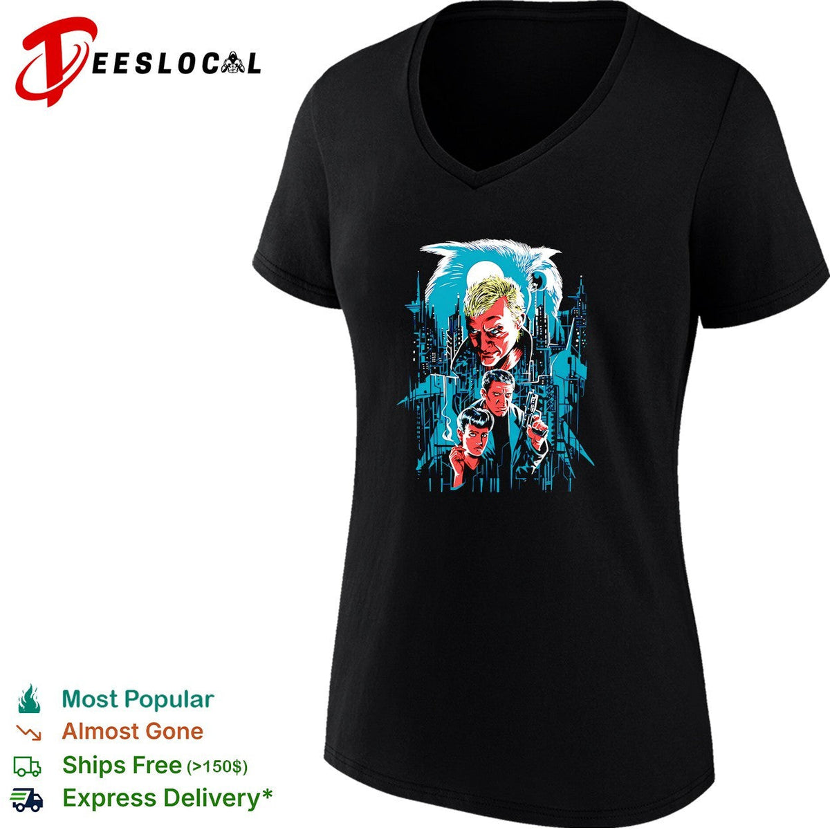 Blade Runner Roy Batty Rick Deckard Rachael Tyrell Owl Cyberpunk Sci Fi Art shirt Unisex