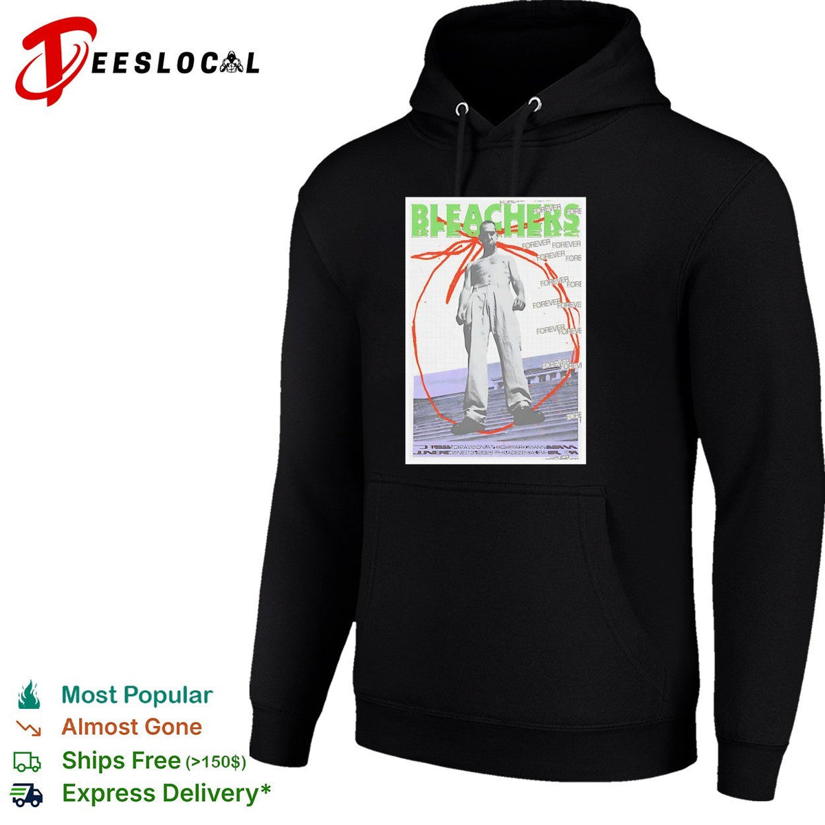 Bleachers man on rooftop vintage poster shirt Unisex
