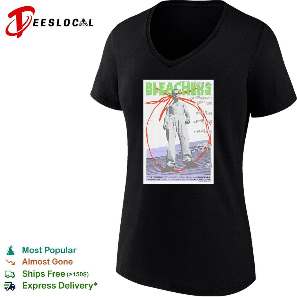 Bleachers man on rooftop vintage poster shirt Unisex