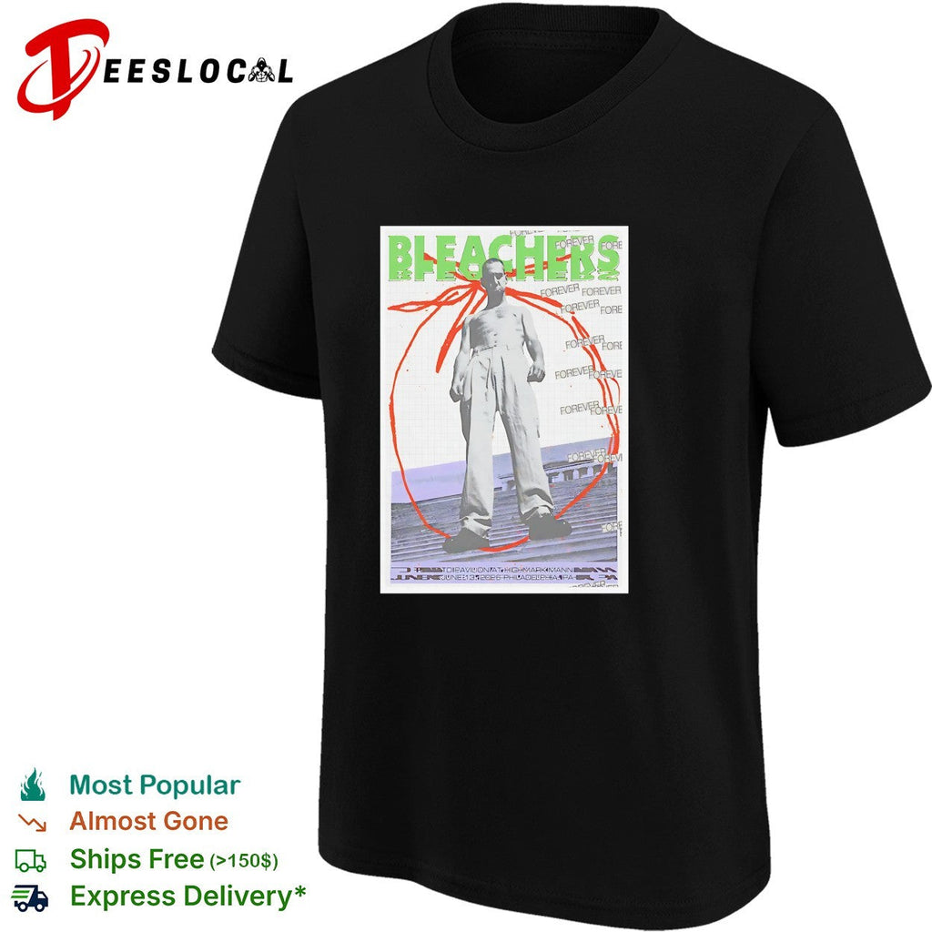 Bleachers man on rooftop vintage poster shirt Unisex
