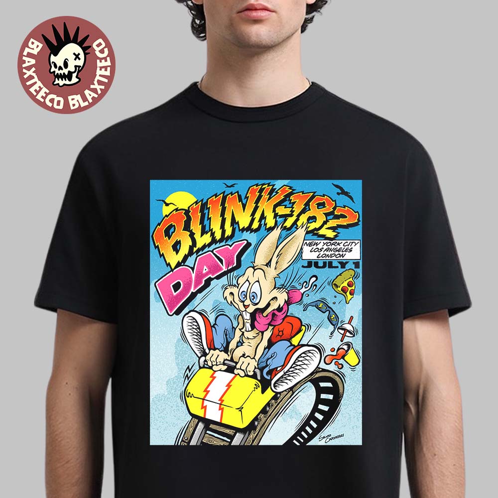 Blink 182 Day 2026 For New York City Los Angles And London On July 1 2026 Unisex