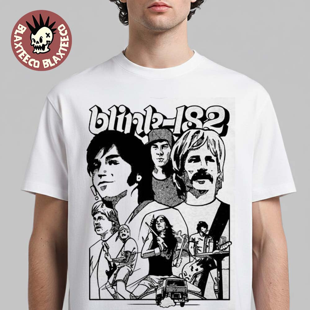 Blink-182 X Complex Take Off Your Pants and Jacket 25th Anniversary Merch Band Portrait White
