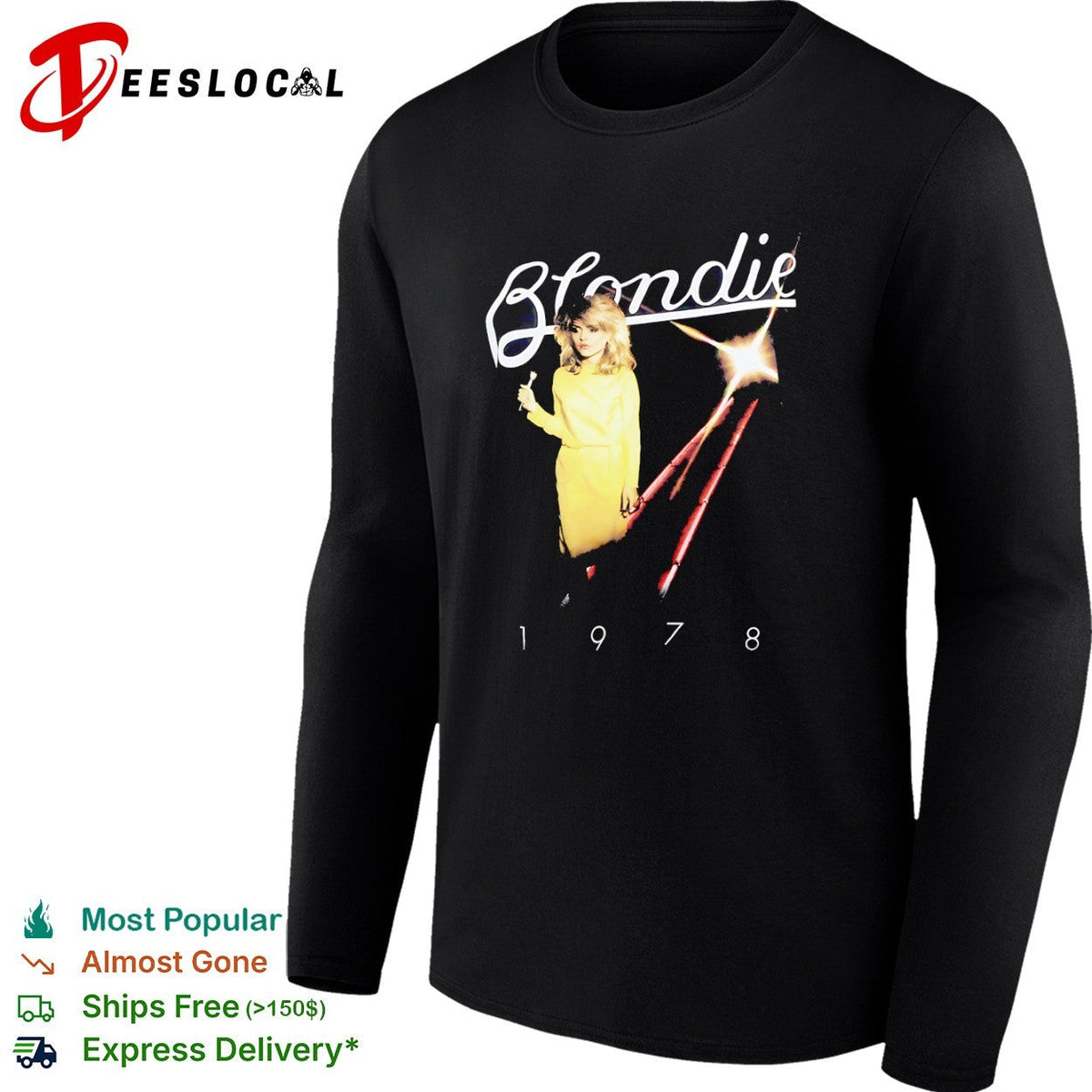 Blondie Debbie Harry 1978 Music Band shirt Unisex