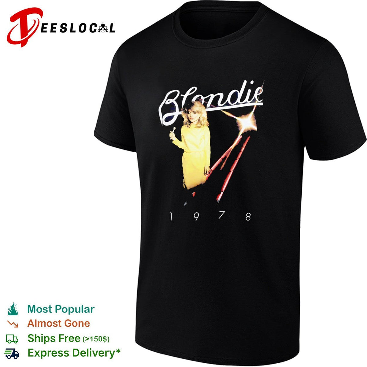 Blondie Debbie Harry 1978 Music Band shirt Unisex