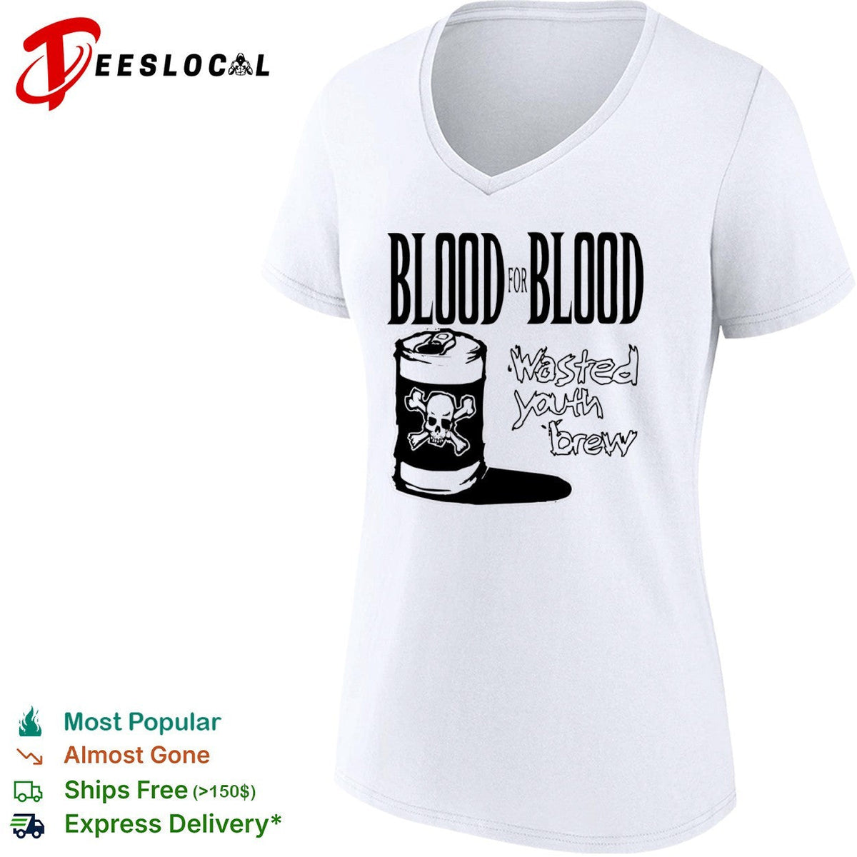 Blood for Blood Wasted Youth Brew shirt Unisex