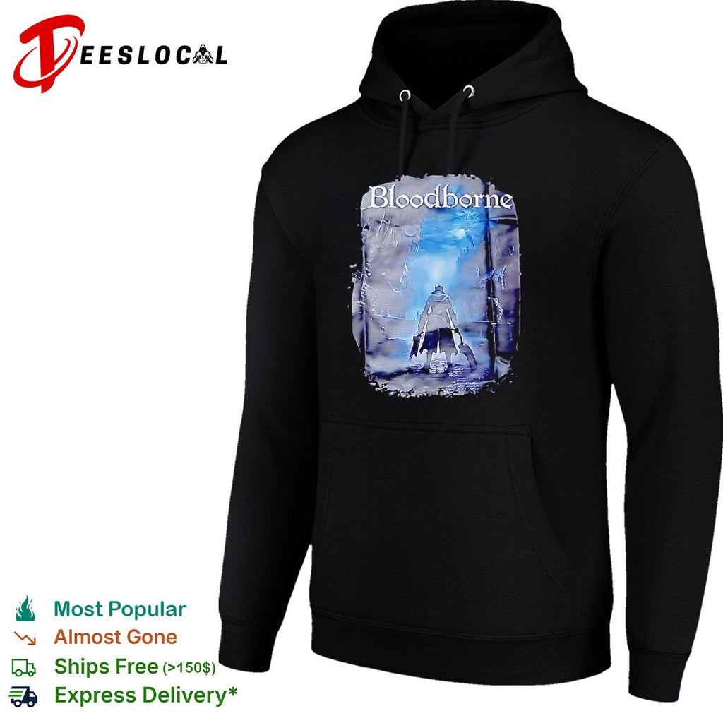 Bloodborne Hunter With Saw Cleaver Video Game Dark Fantasy Action RPG Horror shirt Unisex