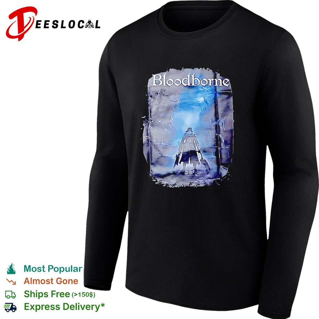 Bloodborne Hunter With Saw Cleaver Video Game Dark Fantasy Action RPG Horror shirt Unisex