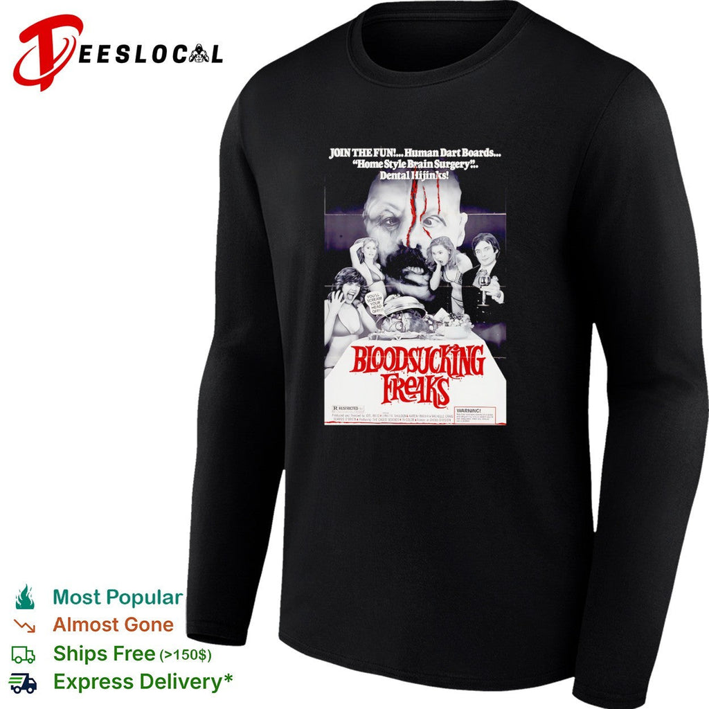 Bloodsucking Freaks movie poster join the fun human dart boards shirt Unisex