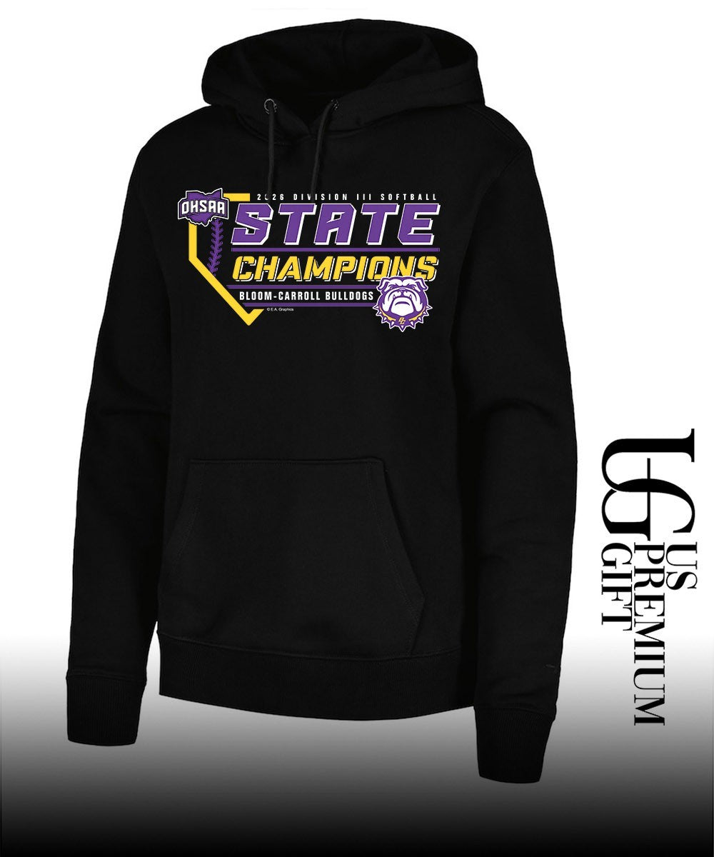 Bloom-Carroll Bulldogs 2026 OHSAA Division III Softball State Champions shirt Unisex