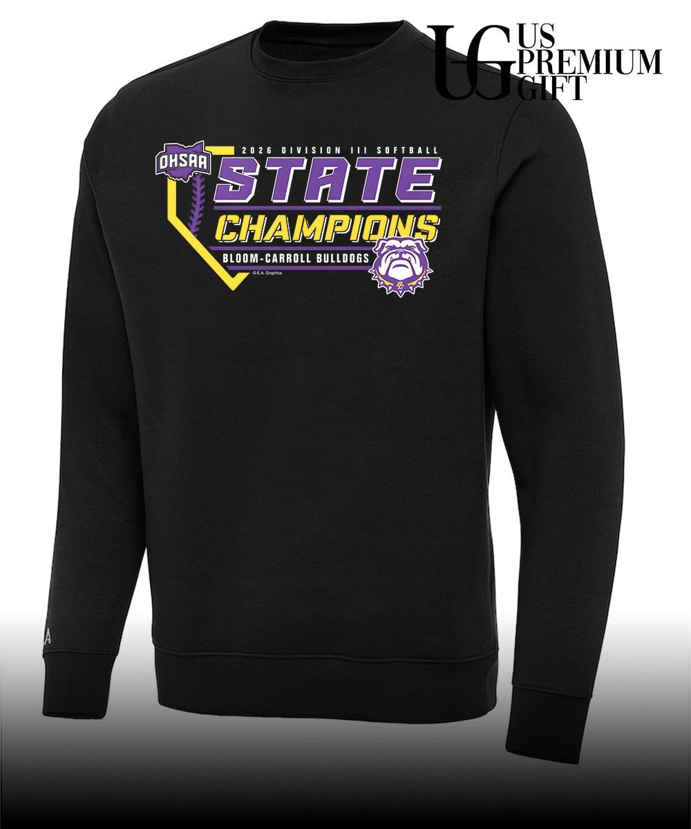 Bloom-Carroll Bulldogs 2026 OHSAA Division III Softball State Champions shirt Unisex
