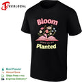Bloom where you are planted floral open book inspiration shirt Unisex