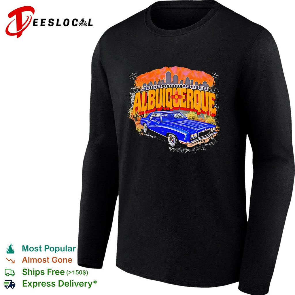 Blue Chevrolet Monte Carlo Lowrider albuiquerque retro shirt Unisex