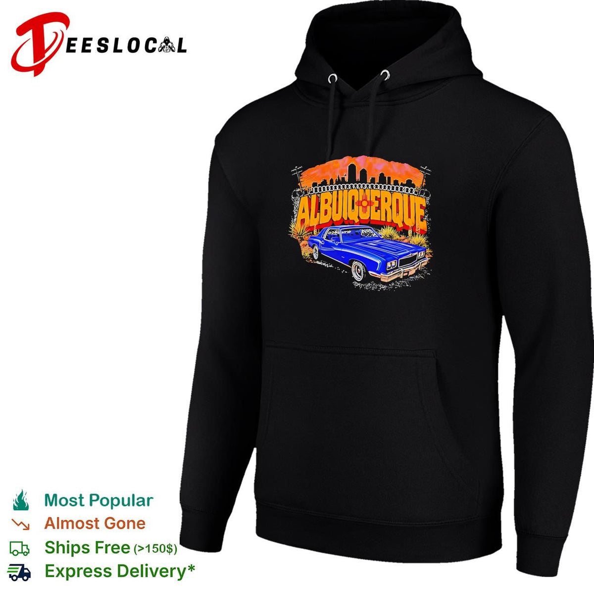 Blue Chevrolet Monte Carlo Lowrider albuiquerque vintage shirt Unisex
