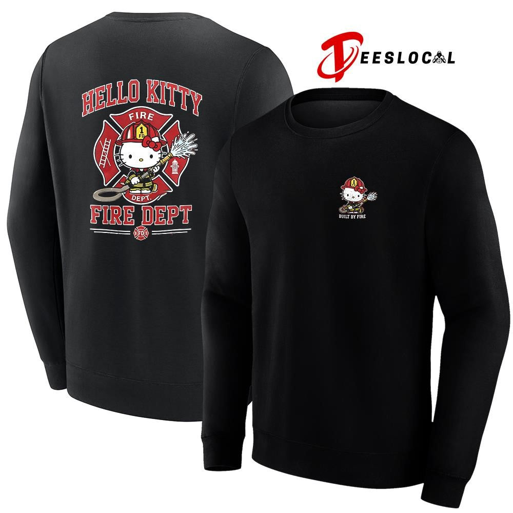 Blue Dog built by fire fire dept graphic shirt Unisex