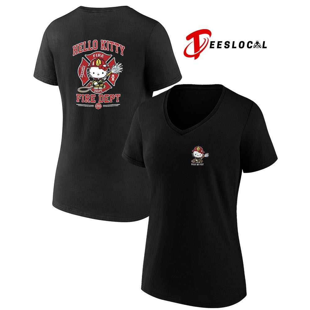 Blue Dog built by fire fire dept graphic shirt Unisex