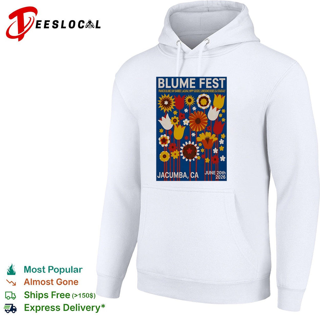 Blume Fest Jacumba California June 20 2026 floral festival poster art shirt Unisex