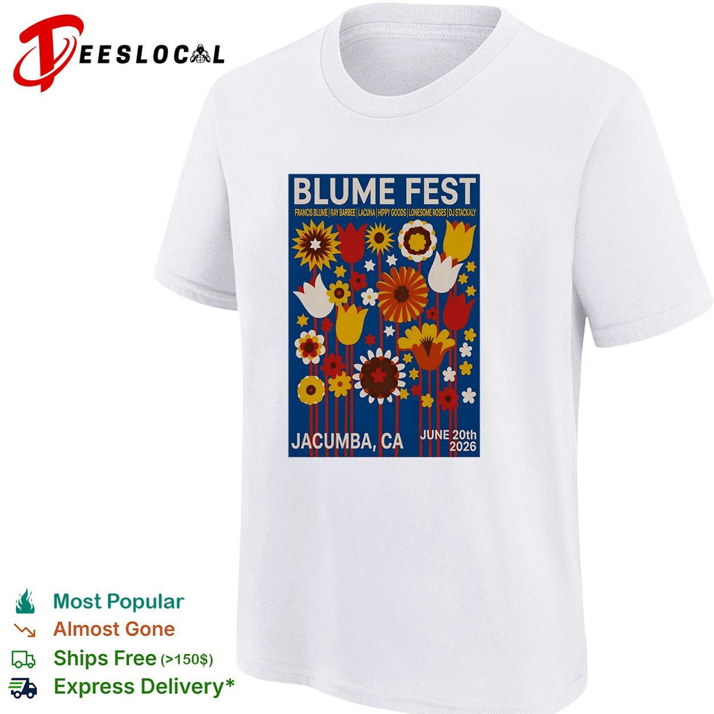 Blume Fest Jacumba California June 20 2026 floral festival poster art shirt Unisex