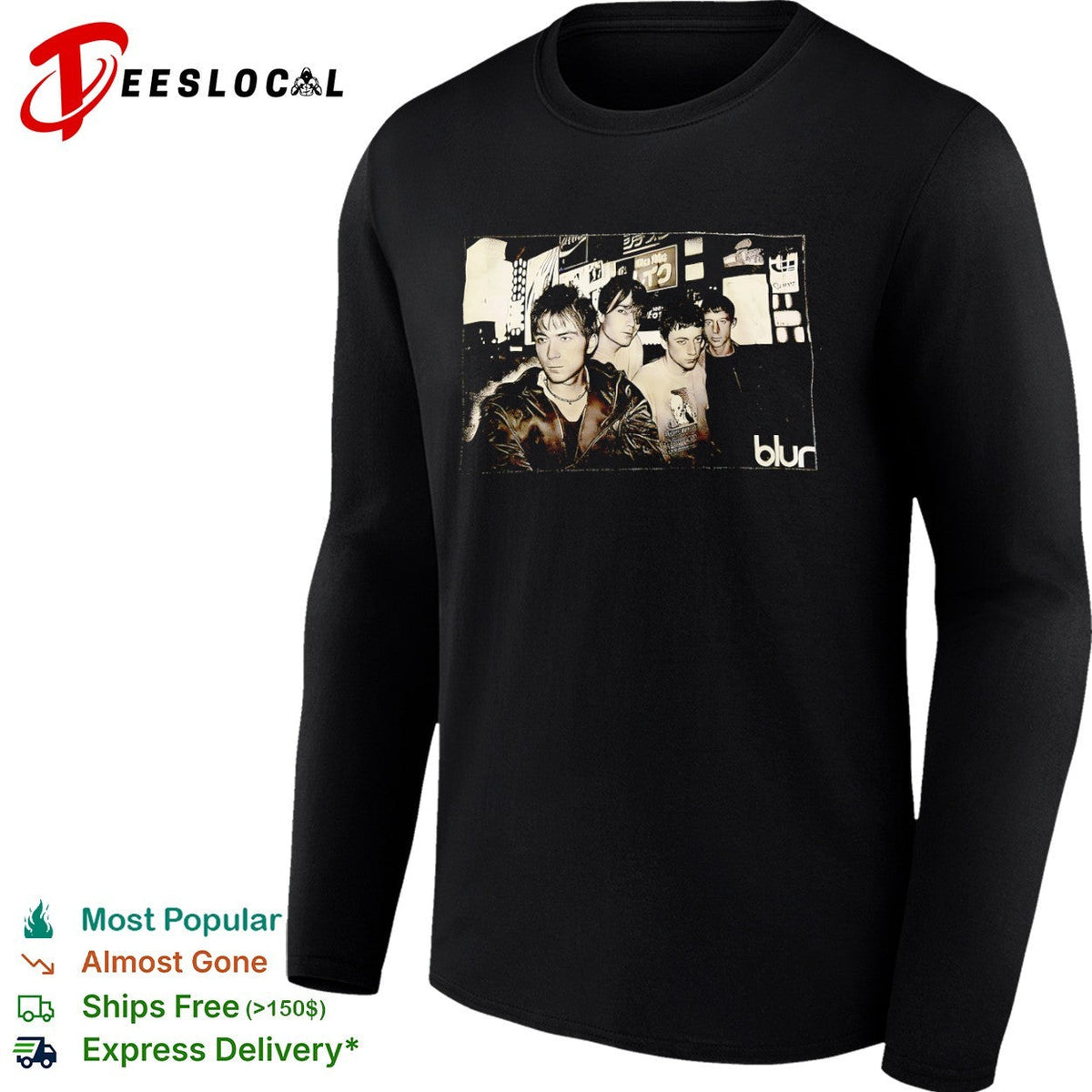 Blur Damon Albarn Graham Coxon Alex James Dave Rowntree Band Members shirt Unisex