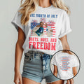 Boats Hoes And Freedom 4th Of July Step Brothers Inspired Boating & Freedom Funny Patriotic Boat Party T Shirt