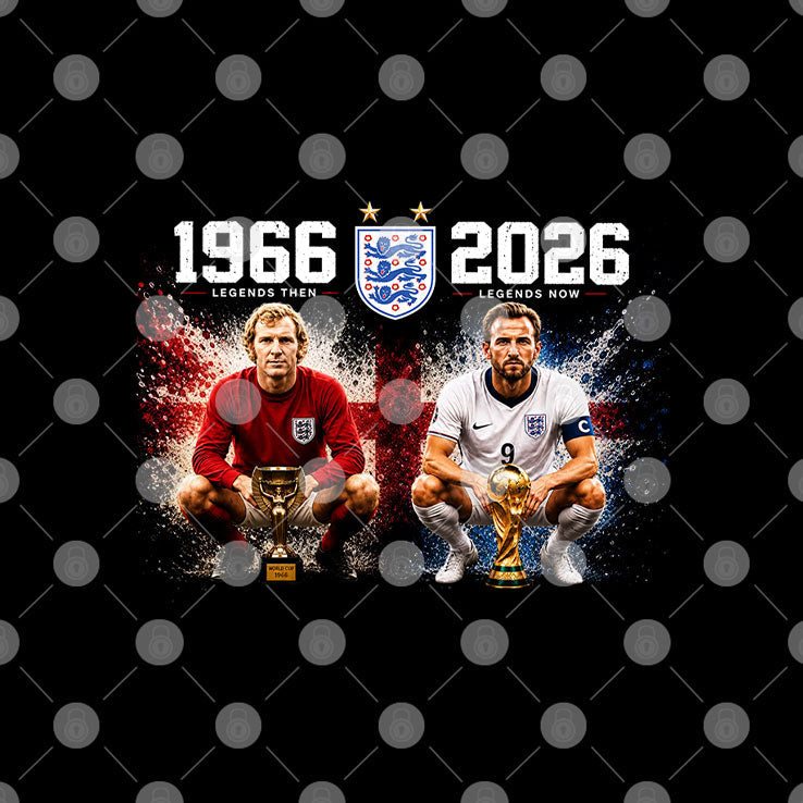 Bobby Moore And Harry Kane 1966-2026 England World Cup Legacy T Shirt Unisex