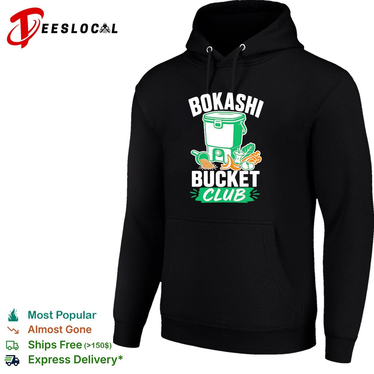 Bokashi bucket club composting shirt Unisex