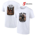 Bon Jovi 250 years of wild hearts and American roads courage love and rock n roll shirt Unisex
