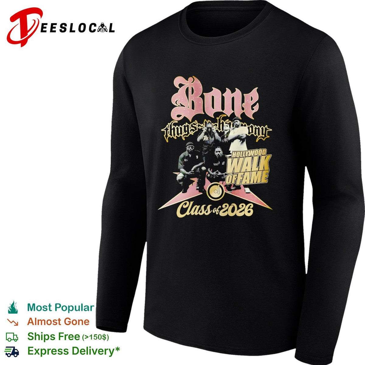 Bone Thugs N Harmony Hollywood Walk of Fame Class of 2026 shirt Unisex