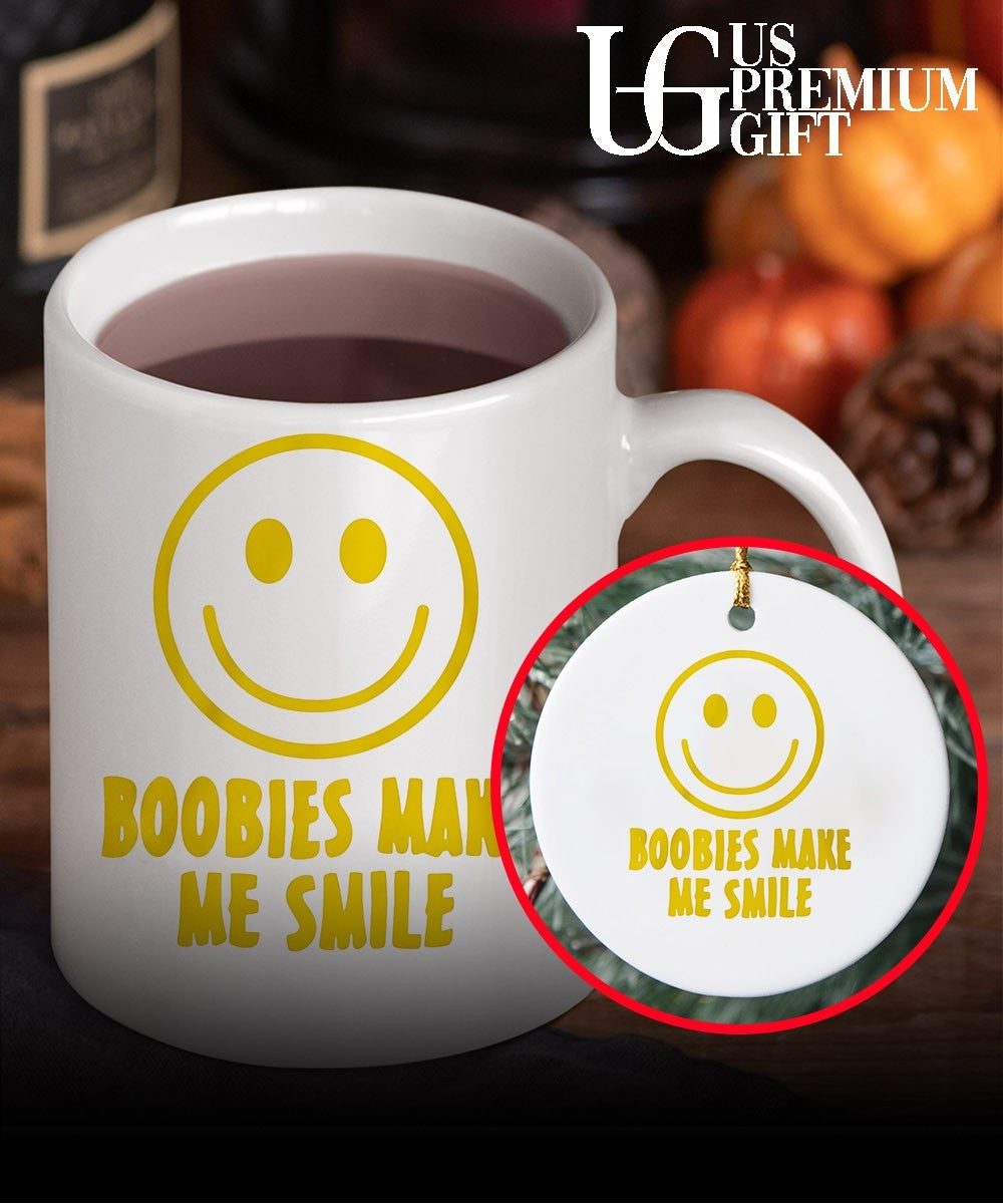 Boobies make me smile shirt Unisex