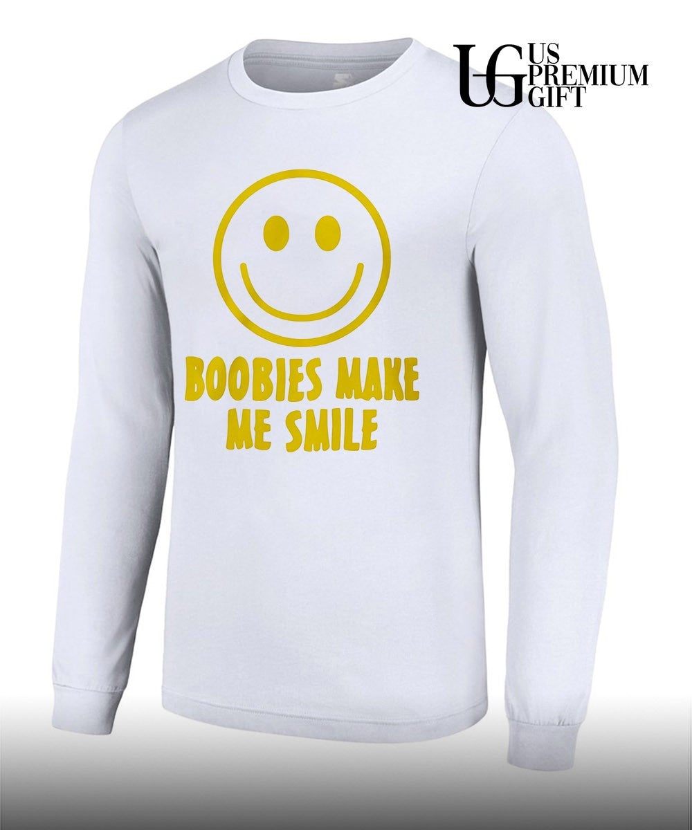 Boobies make me smile shirt Unisex