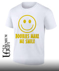 Boobies make me smile shirt Unisex