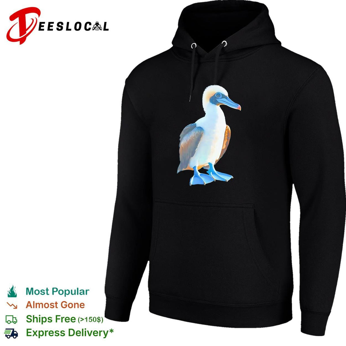 Booby seabird close-up photo realistic art shirt Unisex