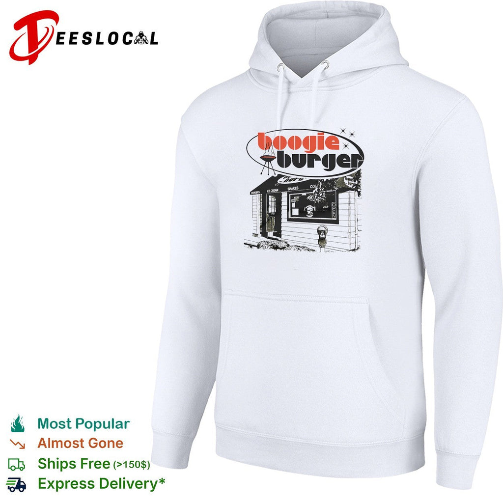 Boogie Burger retro skeleton chef diner sign retro shirt Unisex