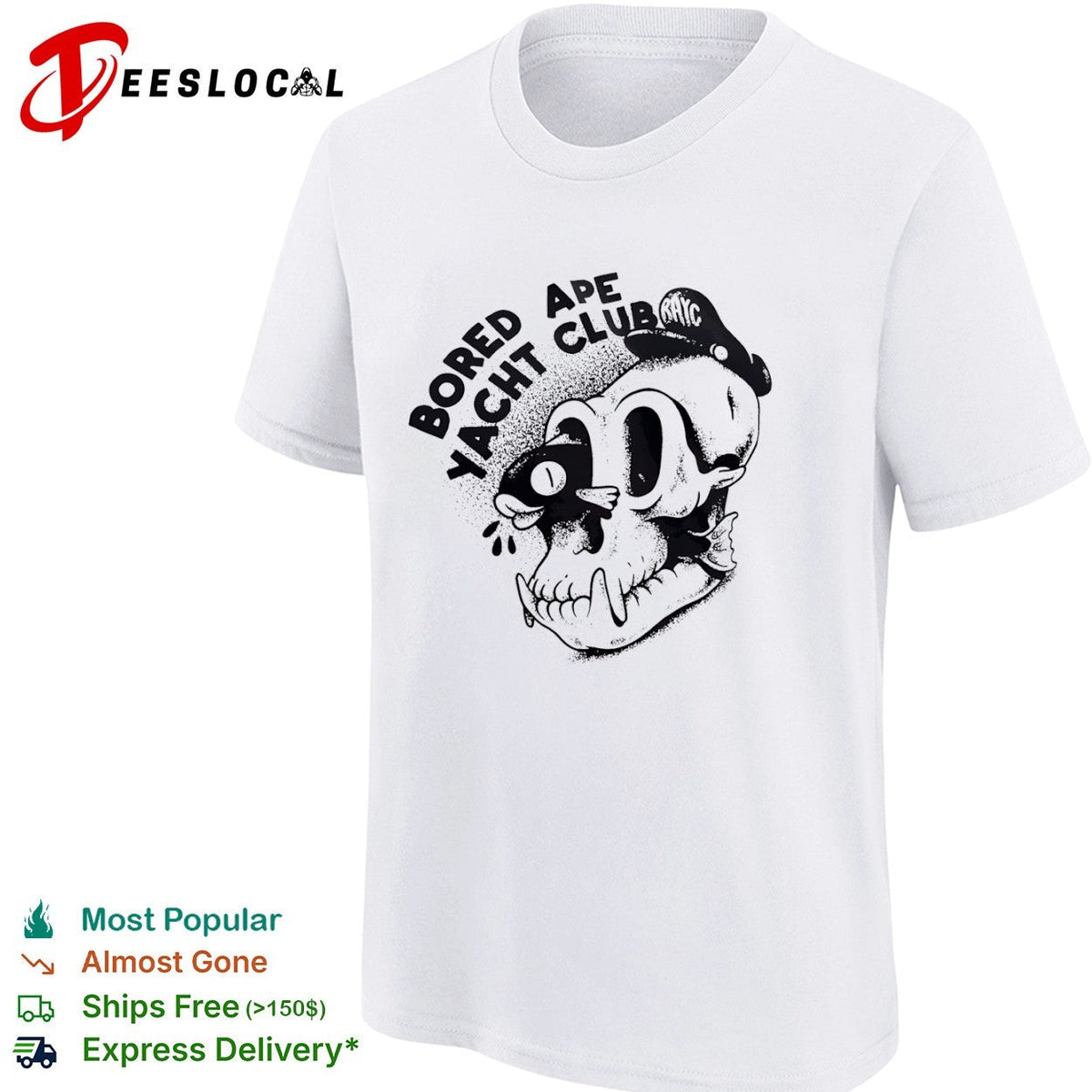 Bored Ape Yacht Club Skull Fish shirt Unisex