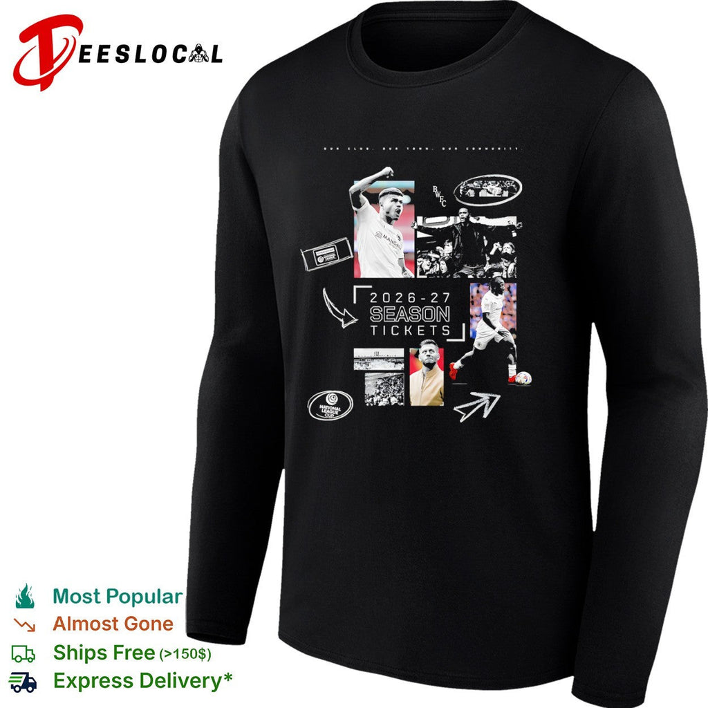 Boreham Wood FC 2026 27 Season Tickets National League Club Our Town Community shirt Unisex