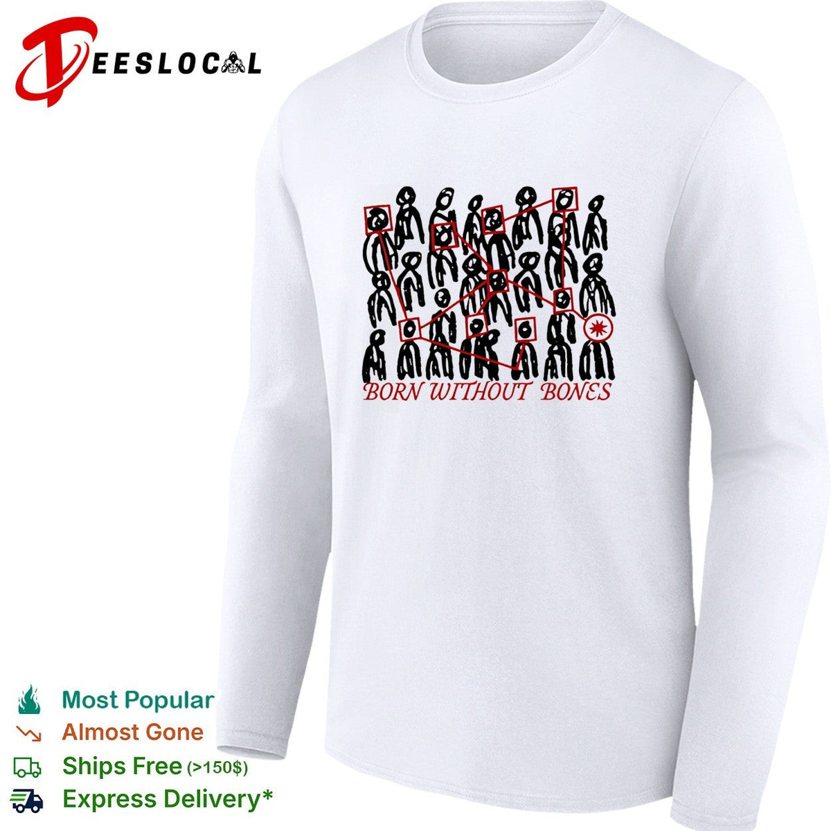 Born Without Bones Tour 2026 shirt Unisex