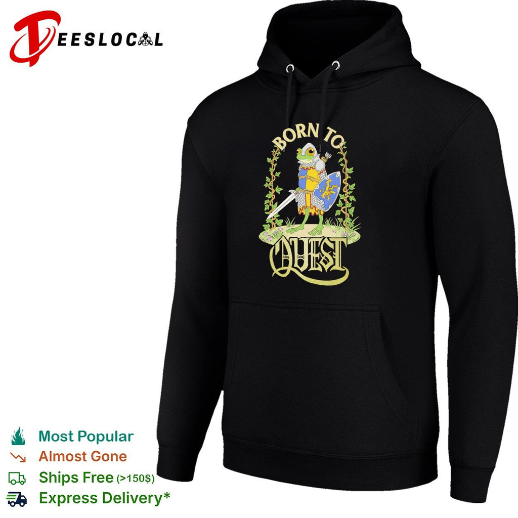 Born to Quest Frog Knight Fantasy Medieval Warrior Medieval Fantasy Action shirt Unisex